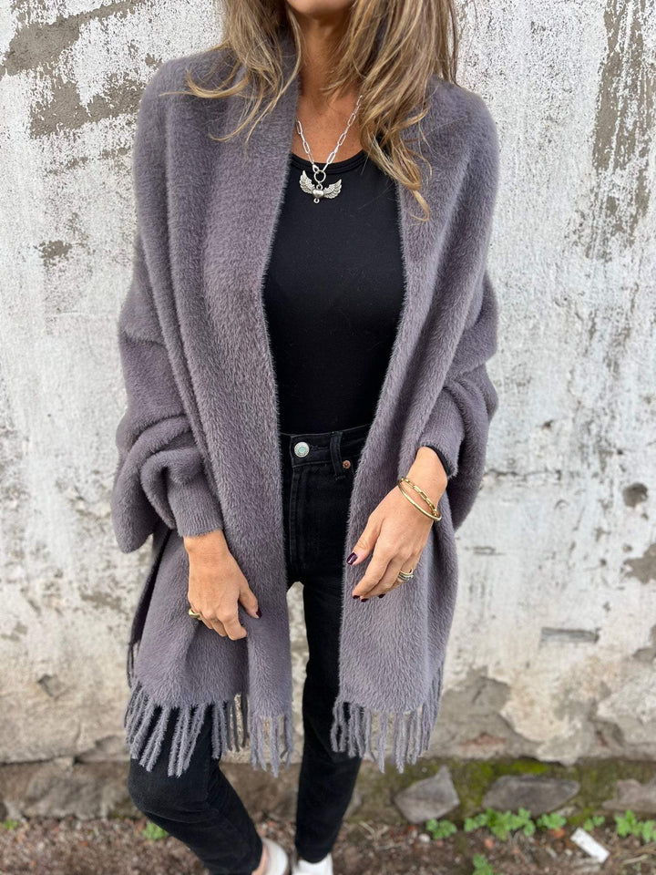 Soft Knit Fringe Cardigan