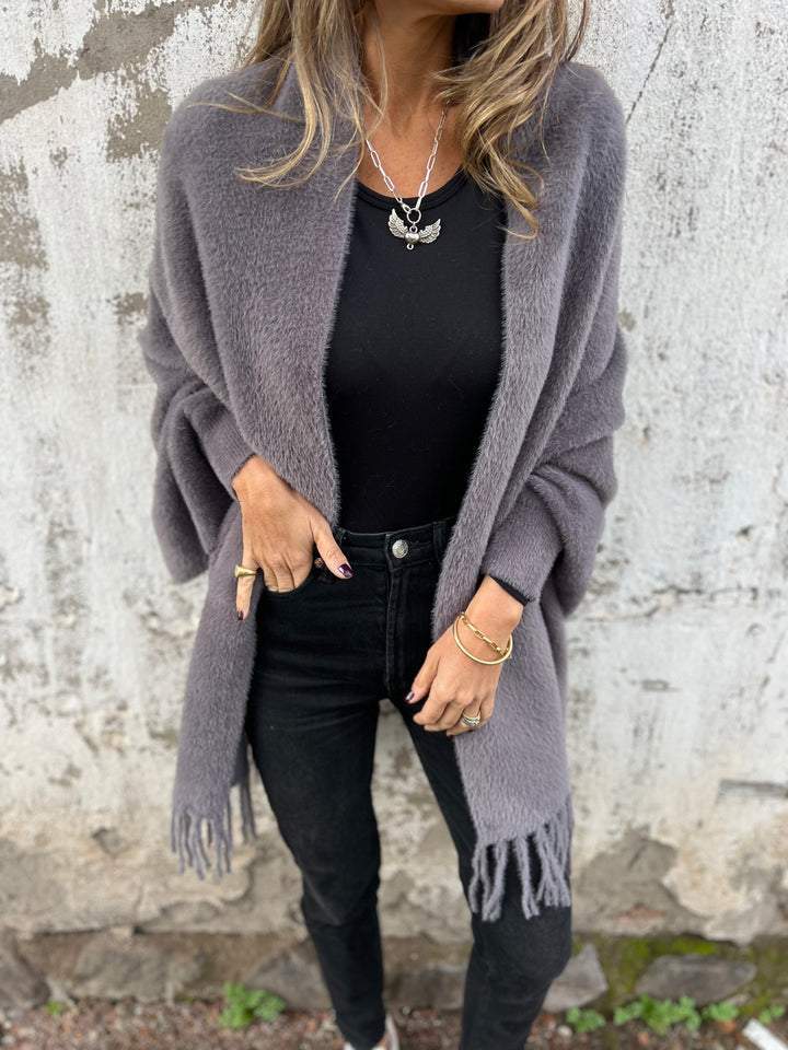 Soft Knit Fringe Cardigan