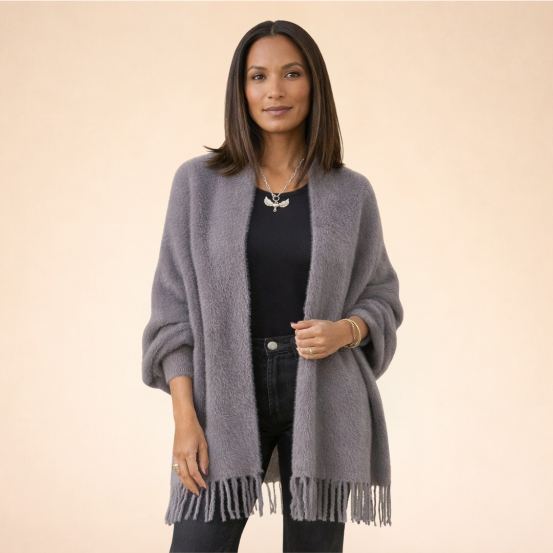 Soft Knit Fringe Cardigan
