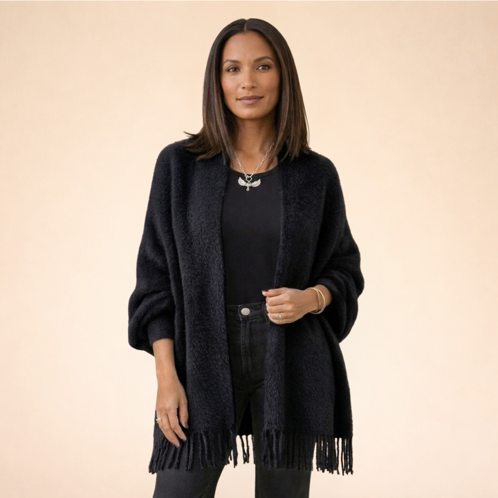 Soft Knit Fringe Cardigan