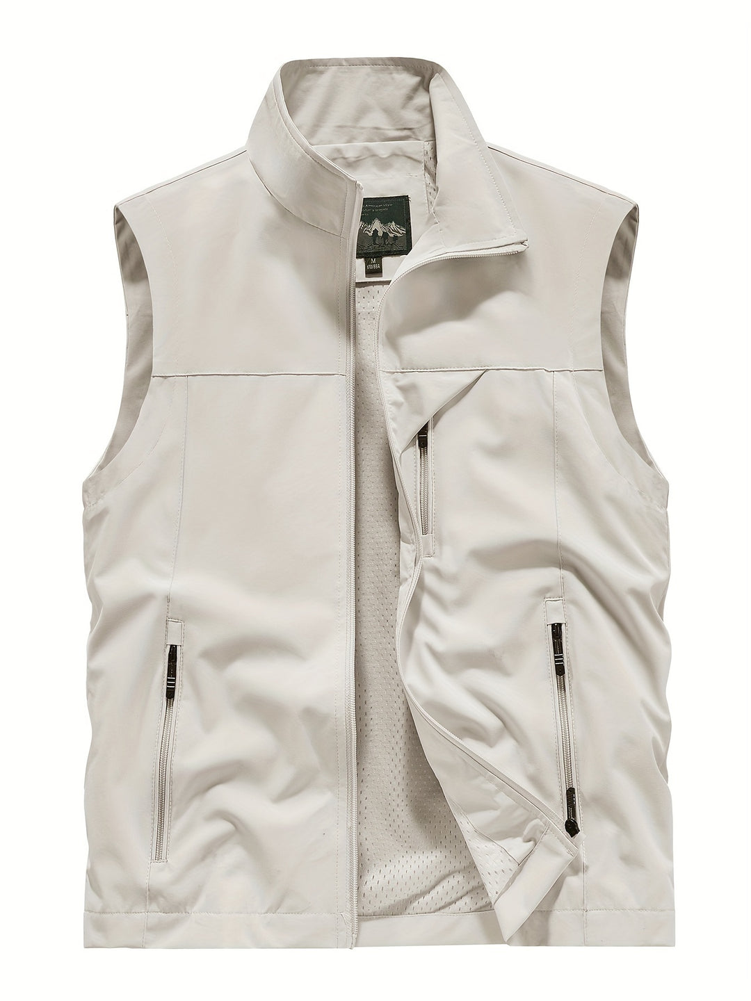 Men's Utility Vest with Multiple Zip Pockets