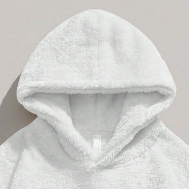 Oversized Fleece Hoodie with Kangaroo Pocket
