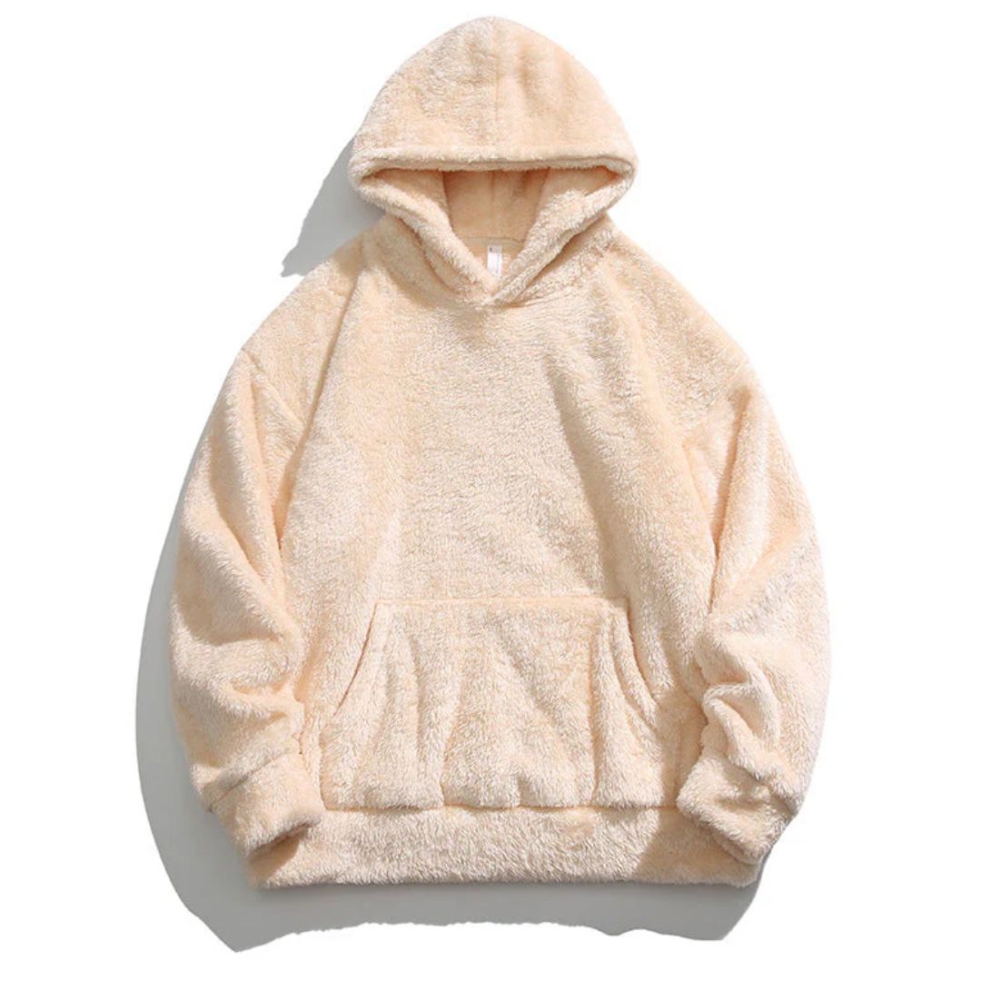 Oversized Fleece Hoodie with Kangaroo Pocket