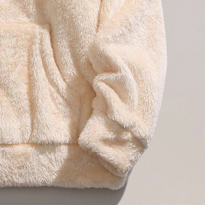 Oversized Fleece Hoodie with Kangaroo Pocket