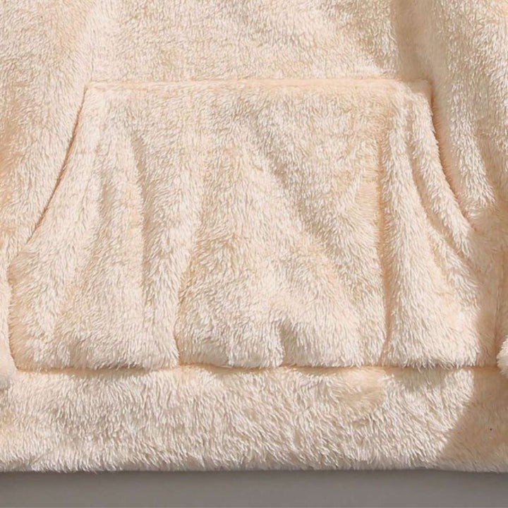 Oversized Fleece Hoodie with Kangaroo Pocket