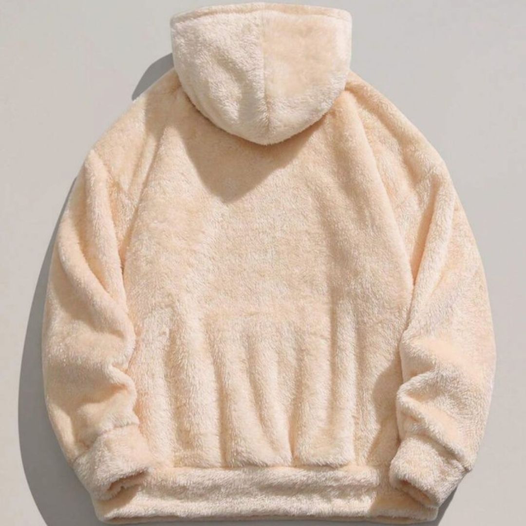 Oversized Fleece Hoodie with Kangaroo Pocket