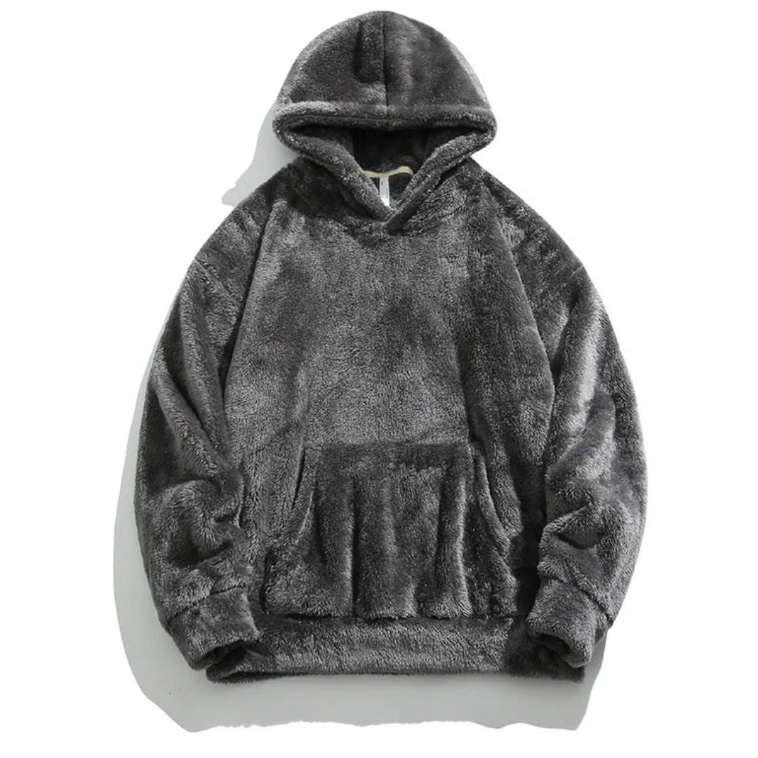 Oversized Fleece Hoodie with Kangaroo Pocket