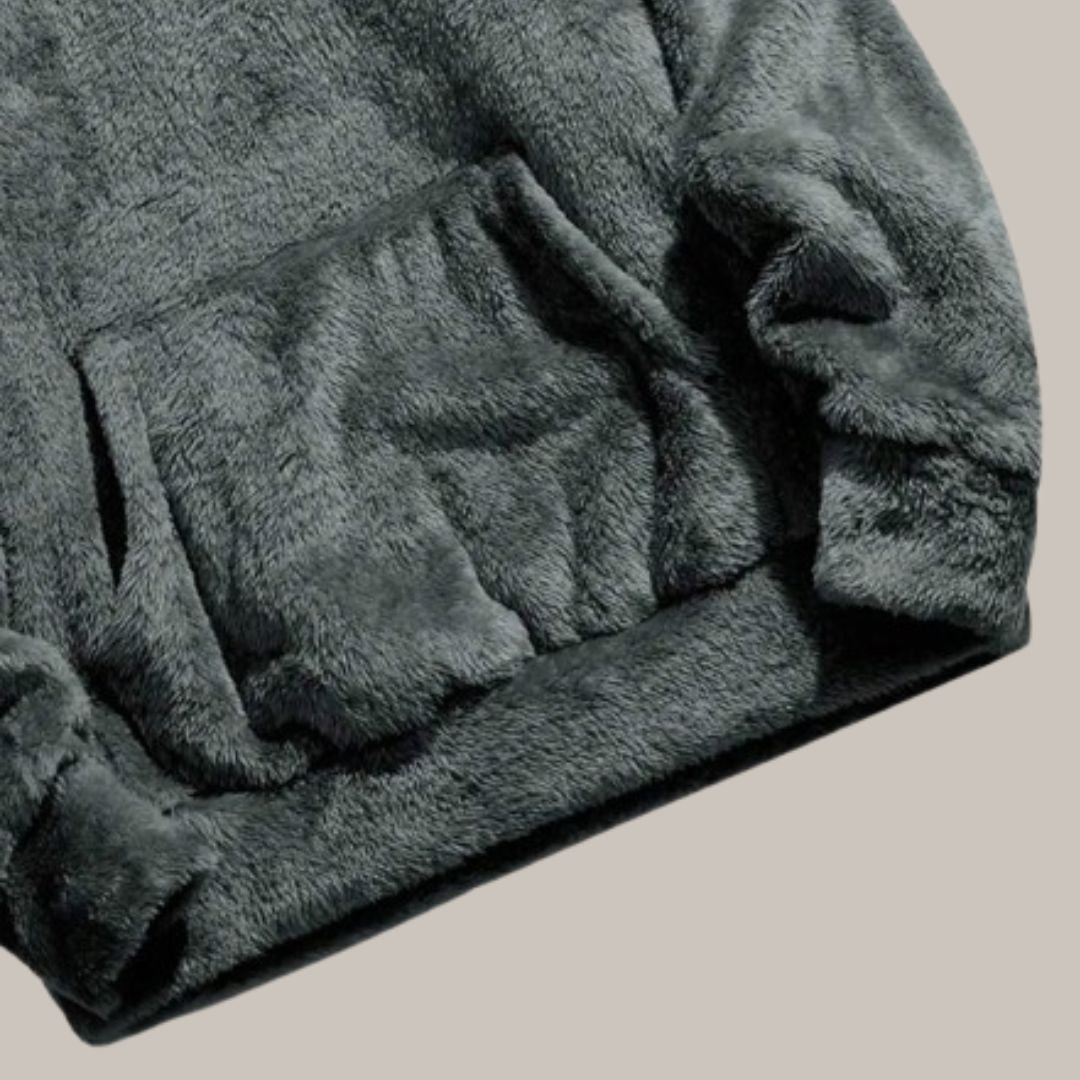 Oversized Fleece Hoodie with Kangaroo Pocket