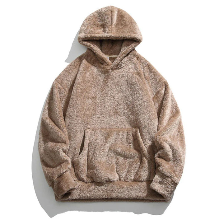 Oversized Fleece Hoodie with Kangaroo Pocket