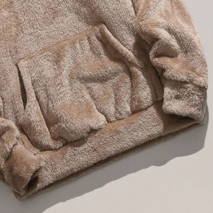 Oversized Fleece Hoodie with Kangaroo Pocket