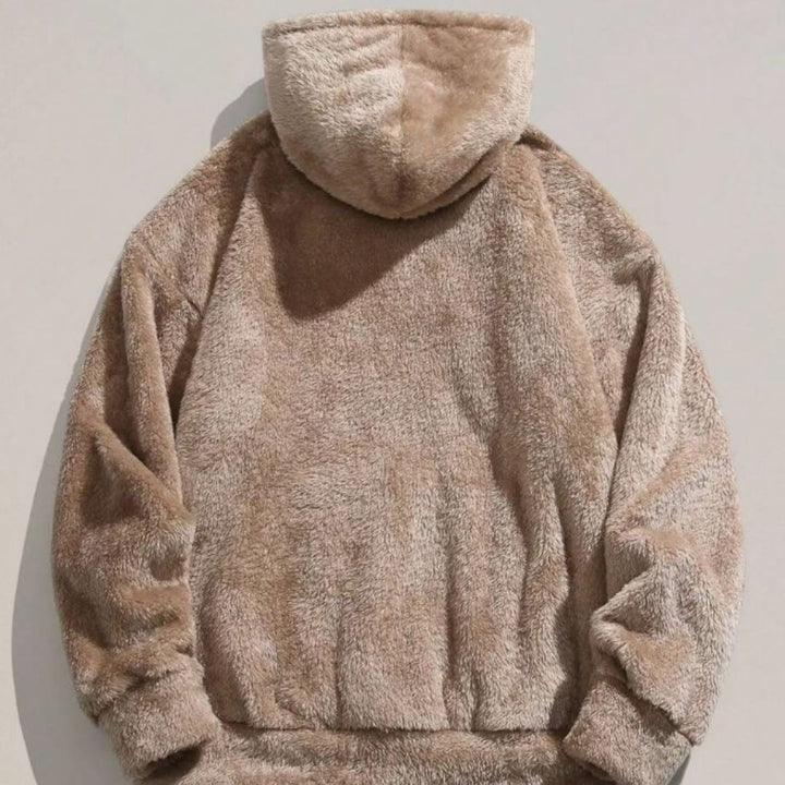 Oversized Fleece Hoodie with Kangaroo Pocket