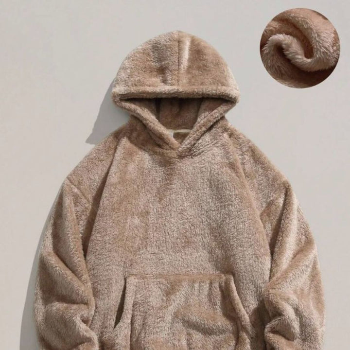 Oversized Fleece Hoodie with Kangaroo Pocket