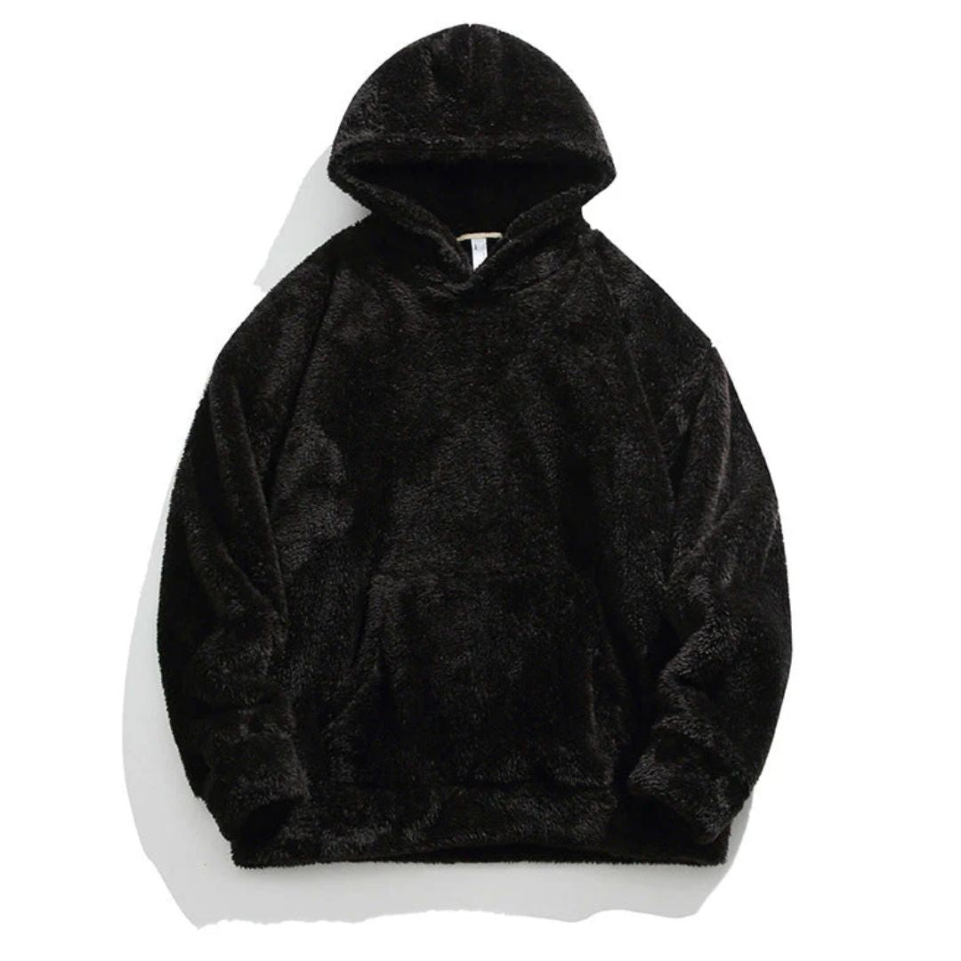Oversized Fleece Hoodie with Kangaroo Pocket