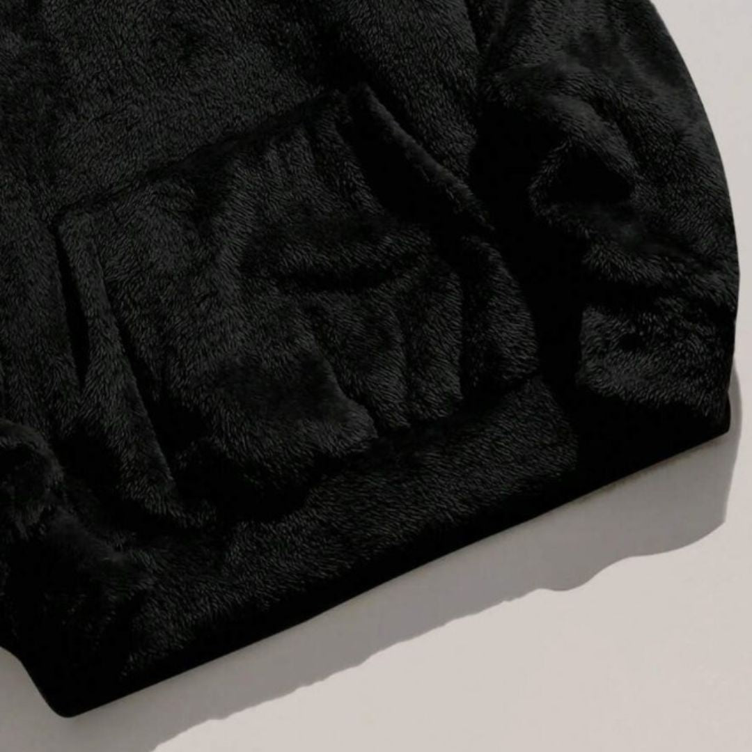 Oversized Fleece Hoodie with Kangaroo Pocket