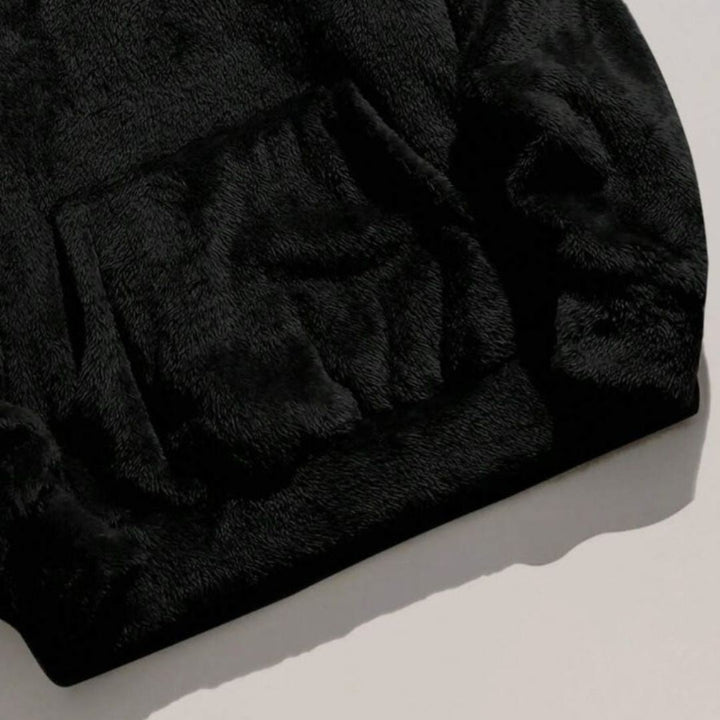 Oversized Fleece Hoodie with Kangaroo Pocket
