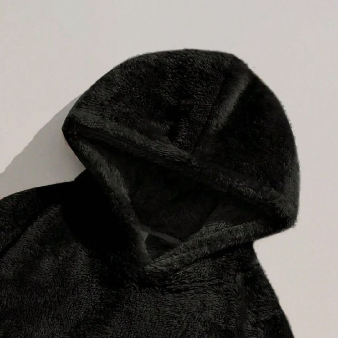 Oversized Fleece Hoodie with Kangaroo Pocket