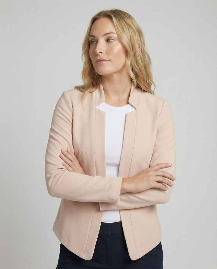 Open Front Tailored Blazer for Women