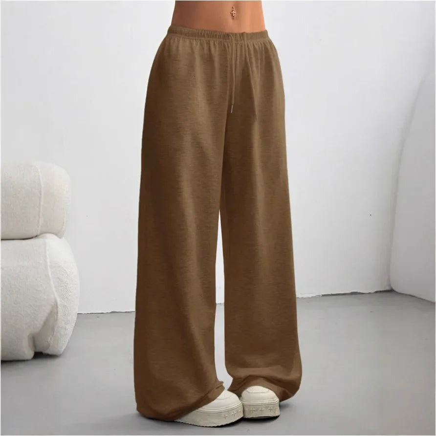 High Waisted Wide Leg Jogging Pants