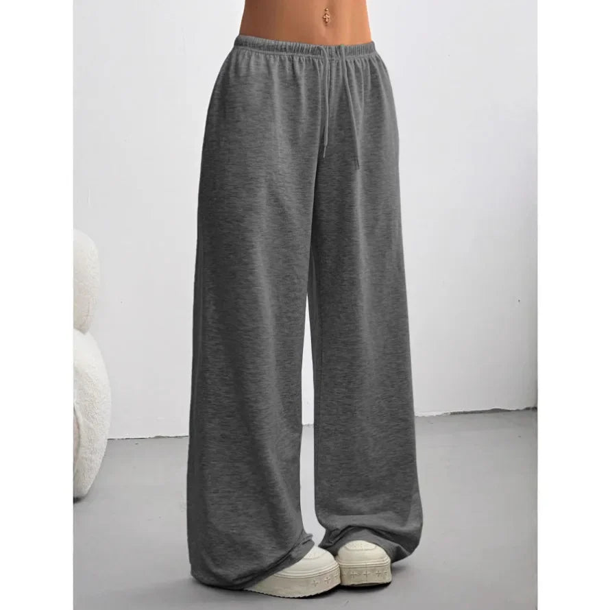 High Waisted Wide Leg Jogging Pants