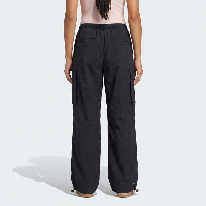 Women's Cinched-Hem Cargo Parachute Pants
