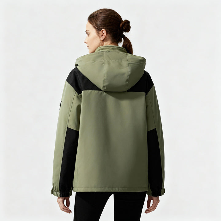 Women's 3-in-1 Fleece-Lined Winter Jacket with Hood