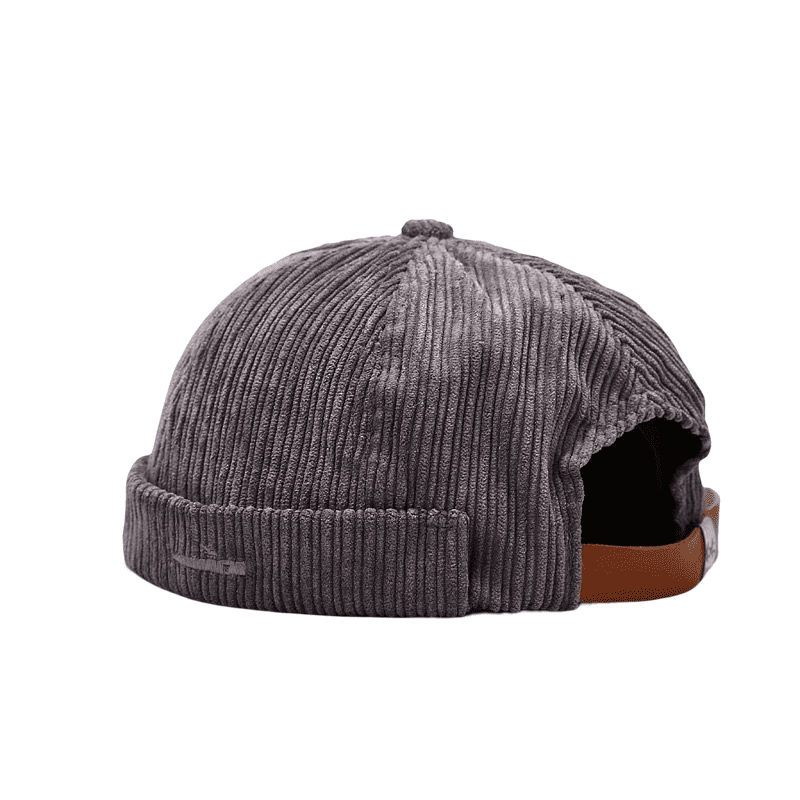 Corduroy Docker Cap with Adjustable Strap