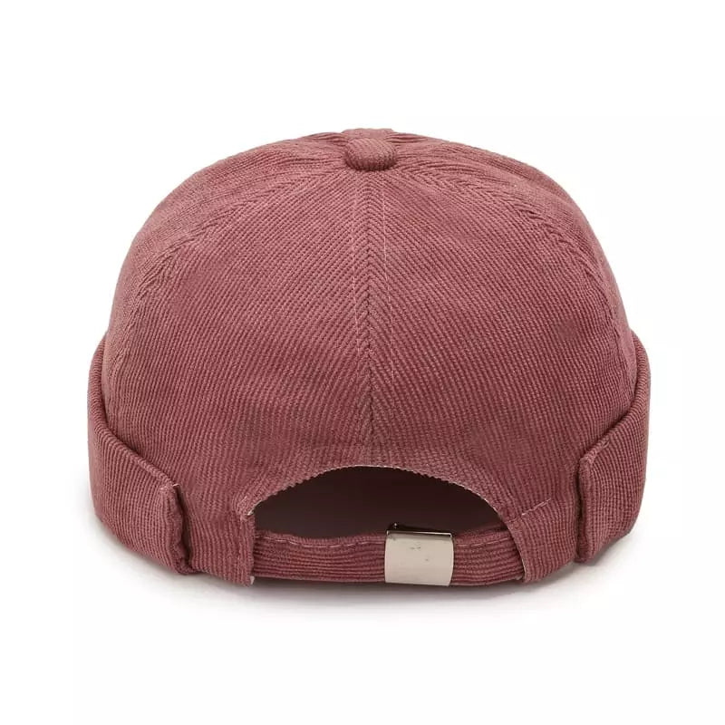 Corduroy Ribbed Brimless Docker Beanie