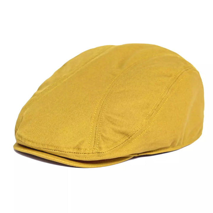 Men's Cotton Ivy Cap with Panel Stitch Detail