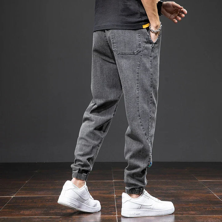 Relaxed Fit Denim Jogger Pants