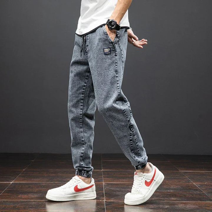 Relaxed Fit Denim Jogger Pants