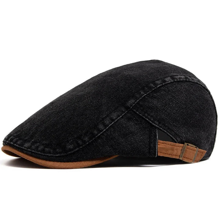 Men's Denim Flatcap with Adjustable Fit