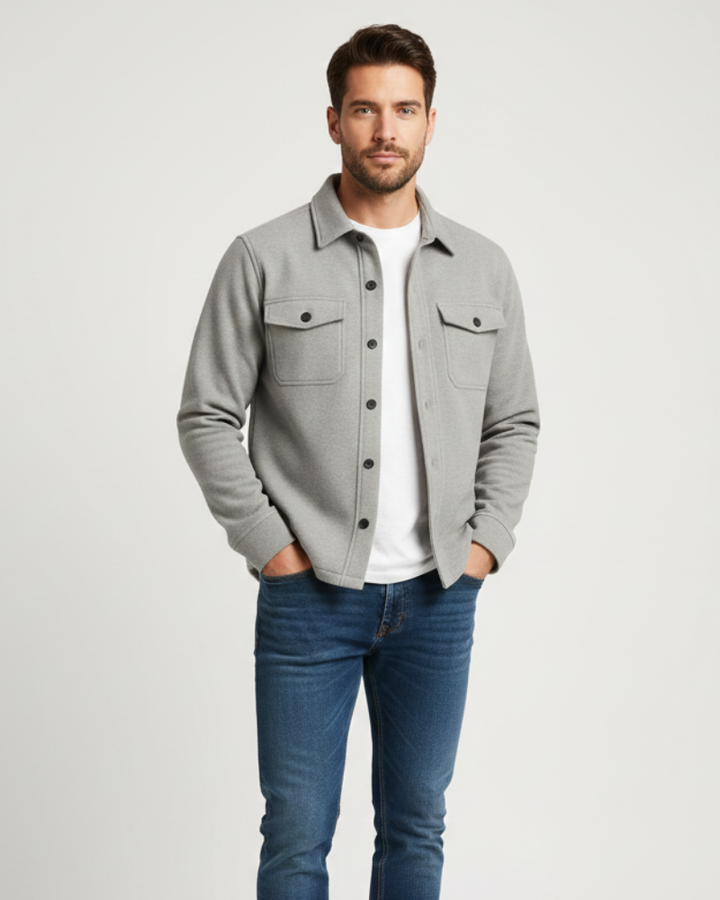 Men's Button Front Shacket