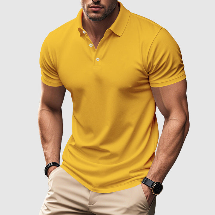 Men's Classic Pique Polo Shirt with Collar