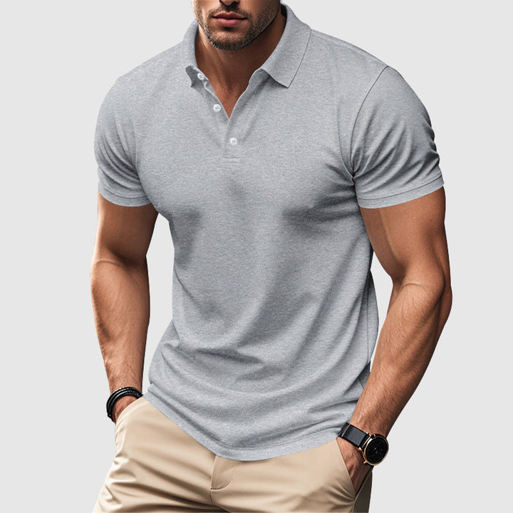 Men's Classic Pique Polo Shirt with Collar