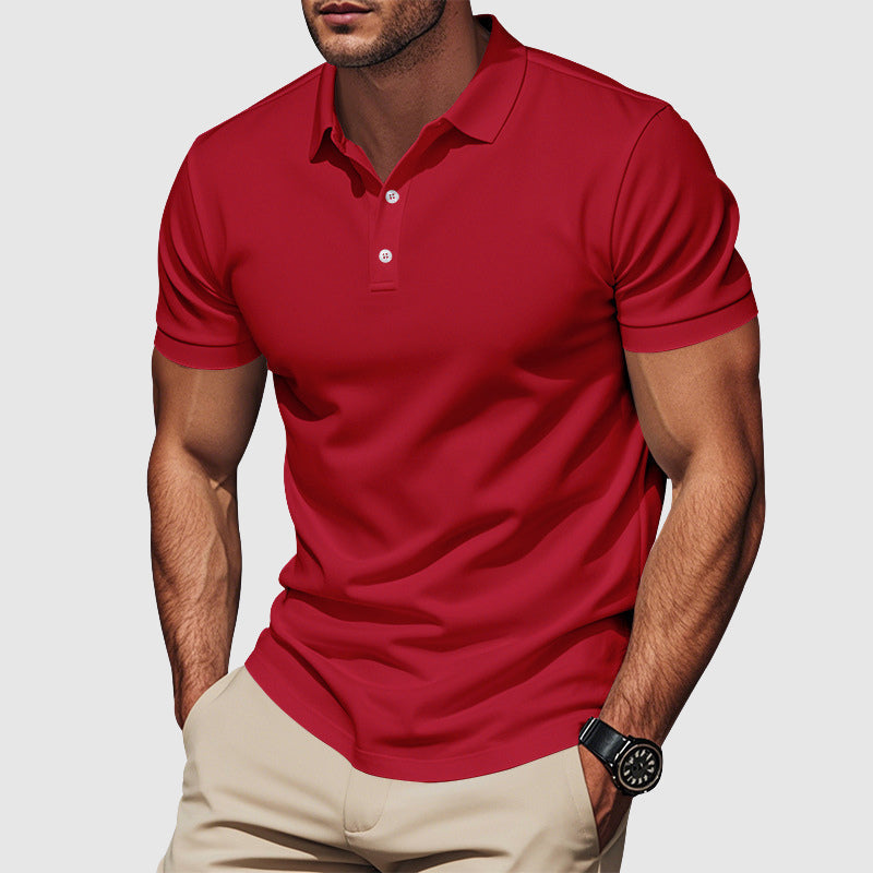 Men's Classic Pique Polo Shirt with Collar