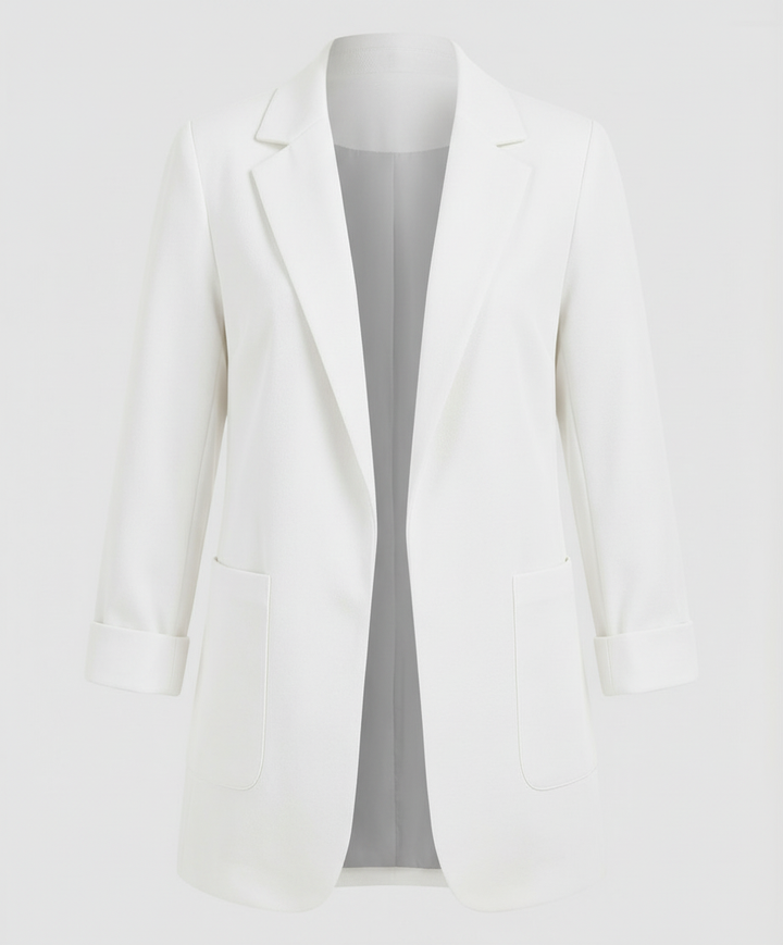 Tailored Open Front Longline Blazer