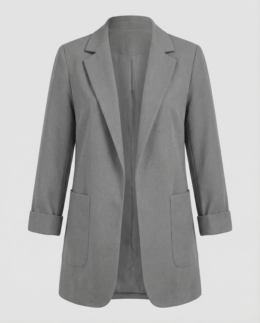 Tailored Open Front Longline Blazer