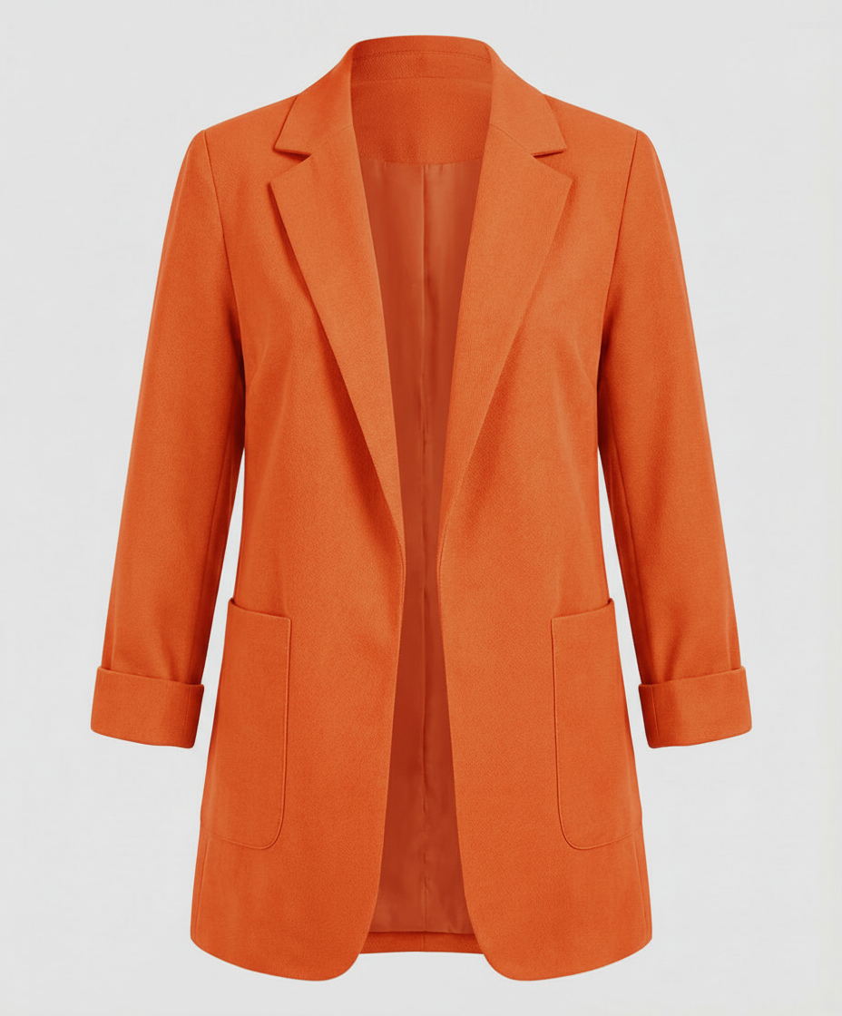 Tailored Open Front Longline Blazer