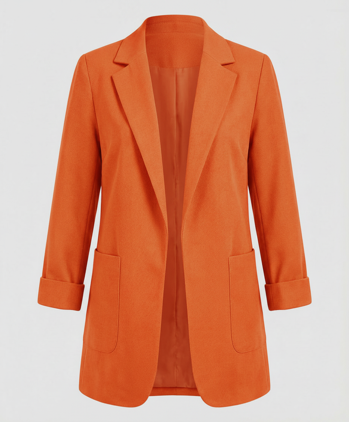 Tailored Open Front Longline Blazer