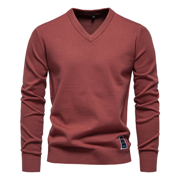 Men's V Neck Knit Sweater