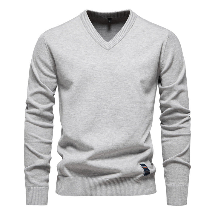 Men's V Neck Knit Sweater