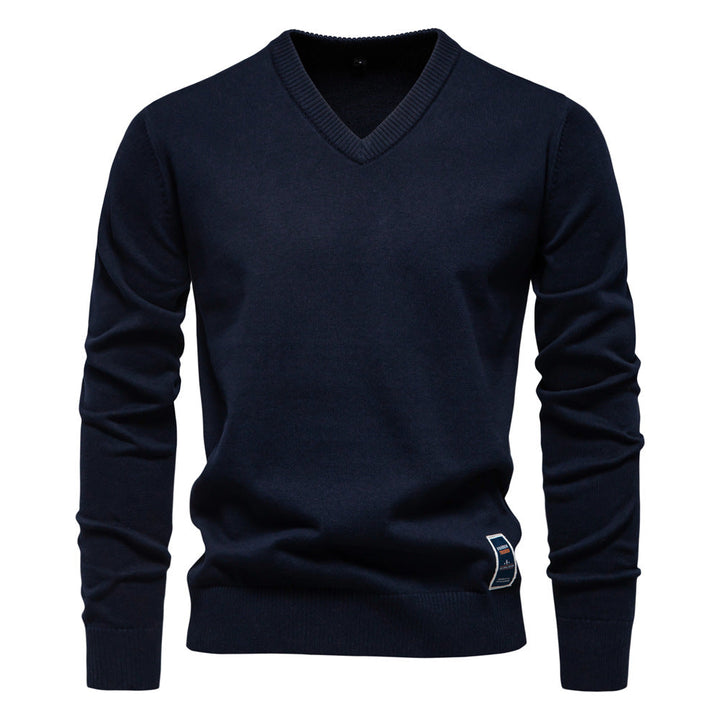 Men's V Neck Knit Sweater