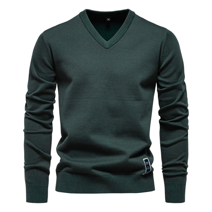 Men's V Neck Knit Sweater