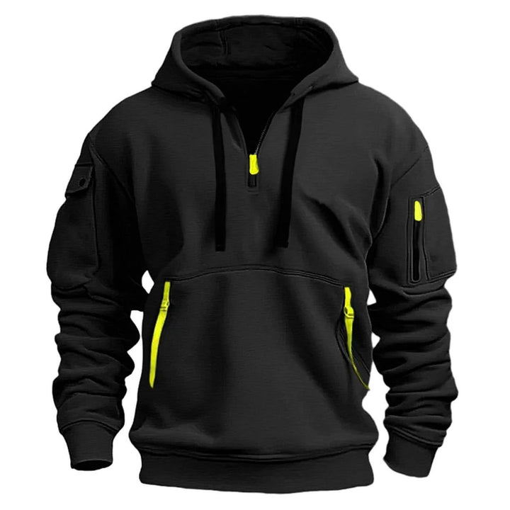 Men's Utility Quarter-Zip Hoodie with Zip Pockets