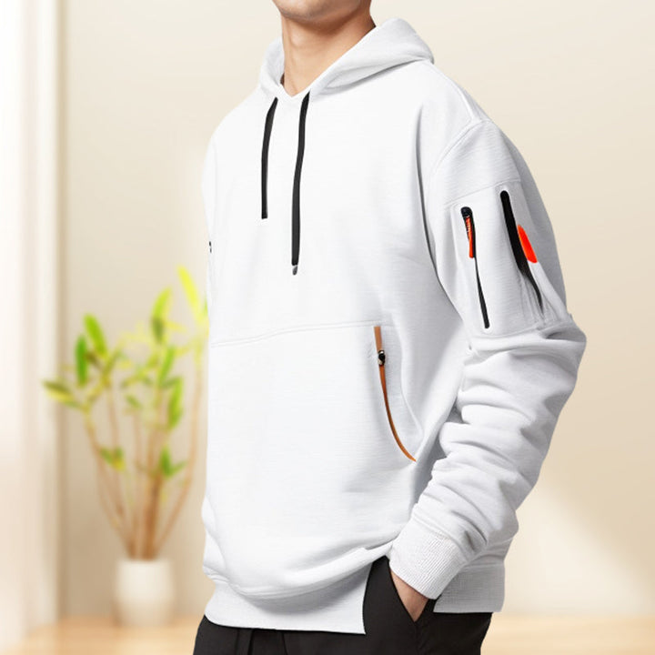 Men's Utility Quarter-Zip Hoodie with Zip Pockets