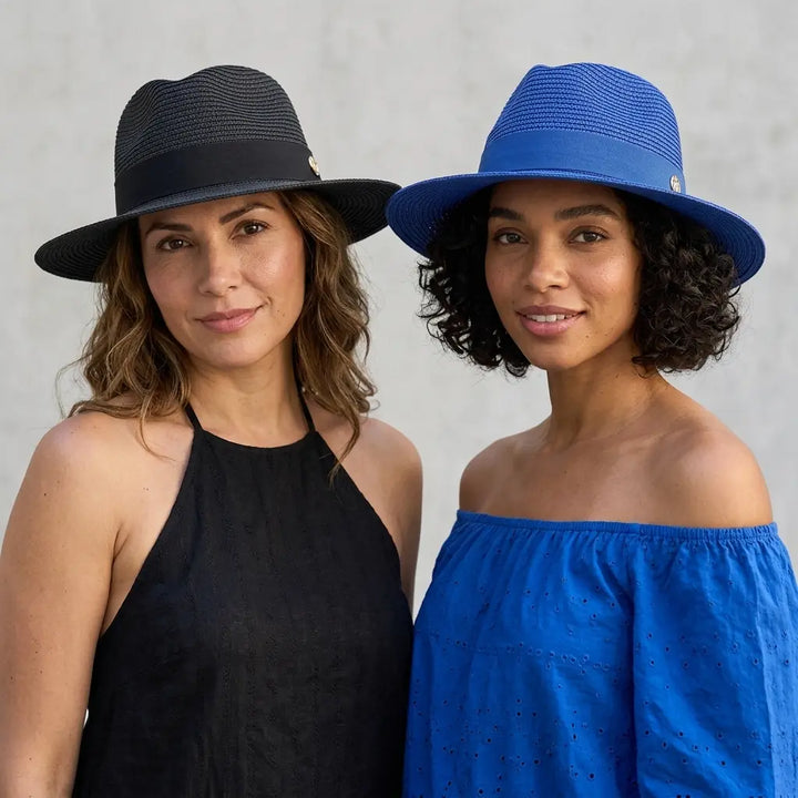 Woven Straw Panama Hat with Ribbon Band