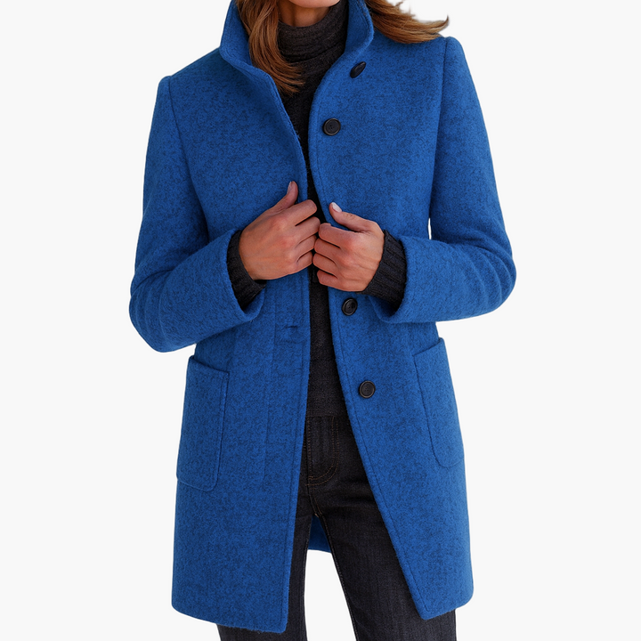 Tailored Button Front Winter Coat