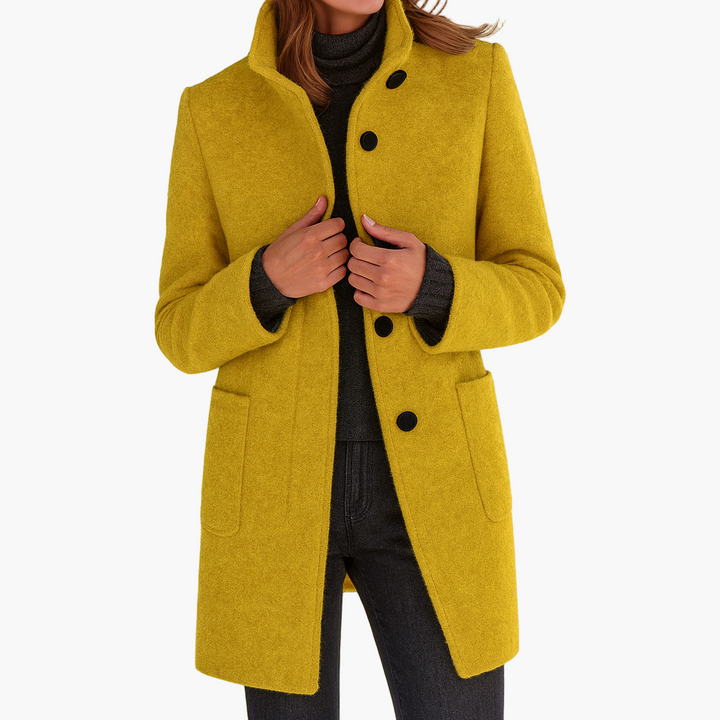 Tailored Button Front Winter Coat
