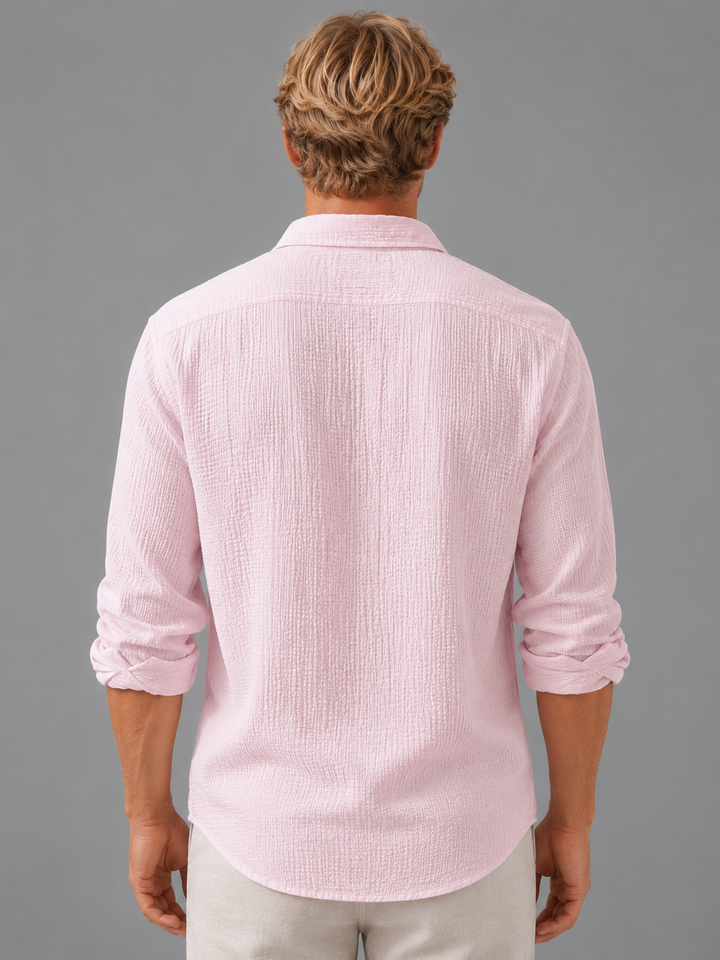 Men's Linen Button Down Shirt
