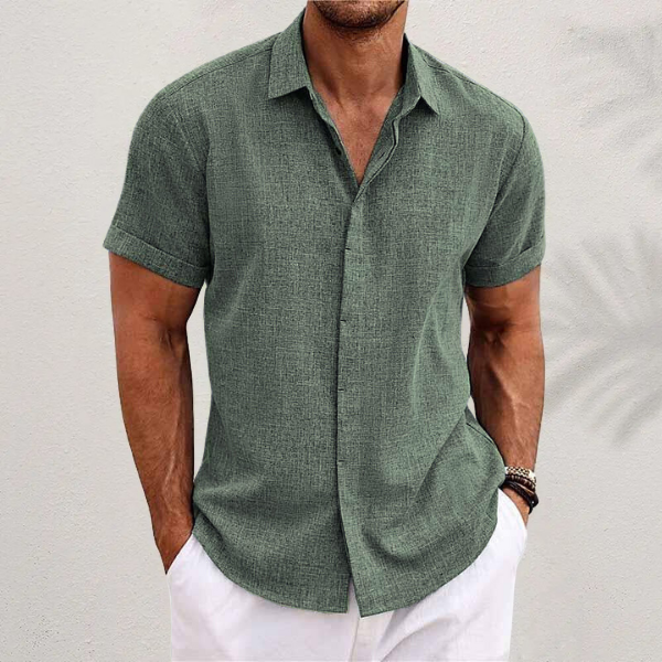 Men's Short Sleeve Button Shirt